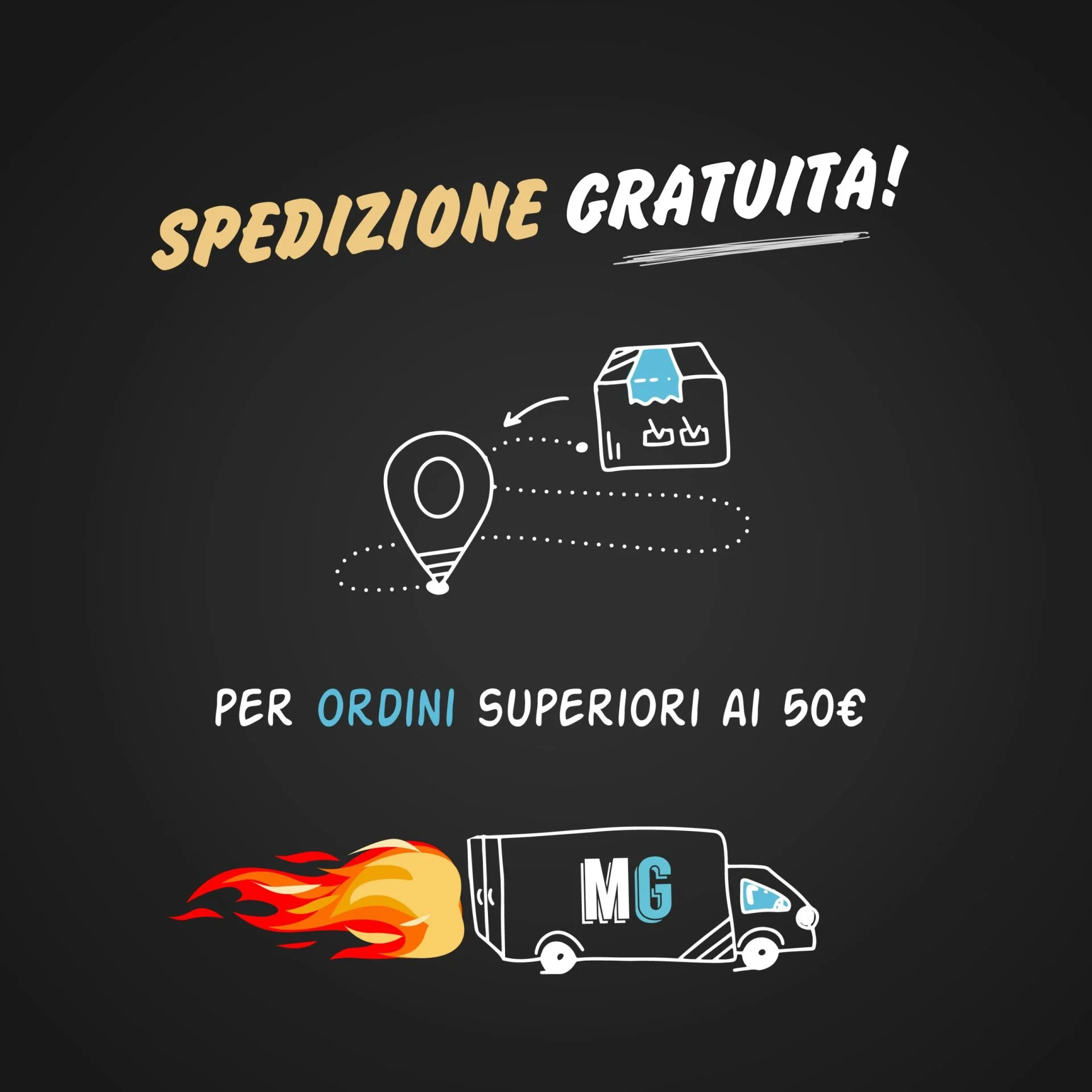 spedizione gratis per ordini superiori a 50